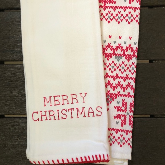 ⚠️ ‼️$5 SALE‼️ BULLSEYE 2021 Holiday Kitchen Towel Set - Picture 6 of 10